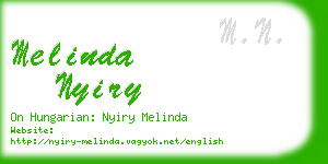 melinda nyiry business card